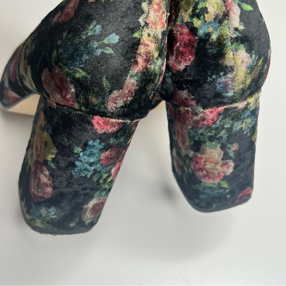 Limelight Y2k Velvet Floral Cottagecore Grunge Ankle Bootie 9 - Picture 4 of 9